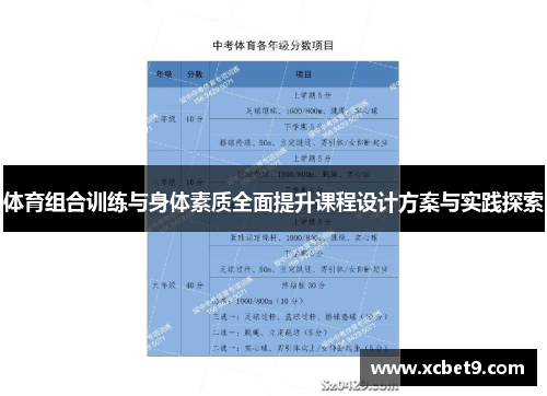体育组合训练与身体素质全面提升课程设计方案与实践探索